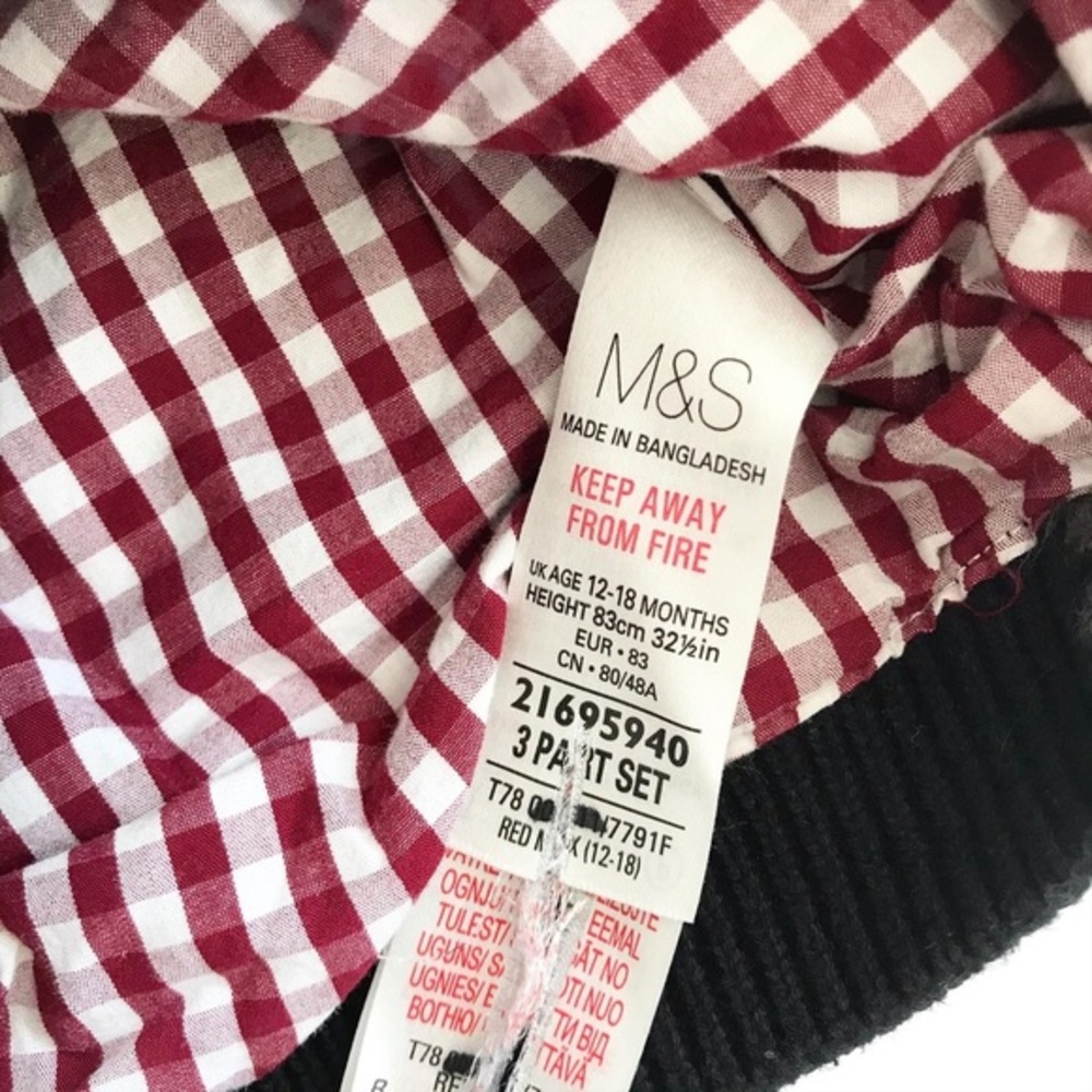 Marks & Spencer Lined Jacket/Sweater Vguc 12-18m — image 3 of 4